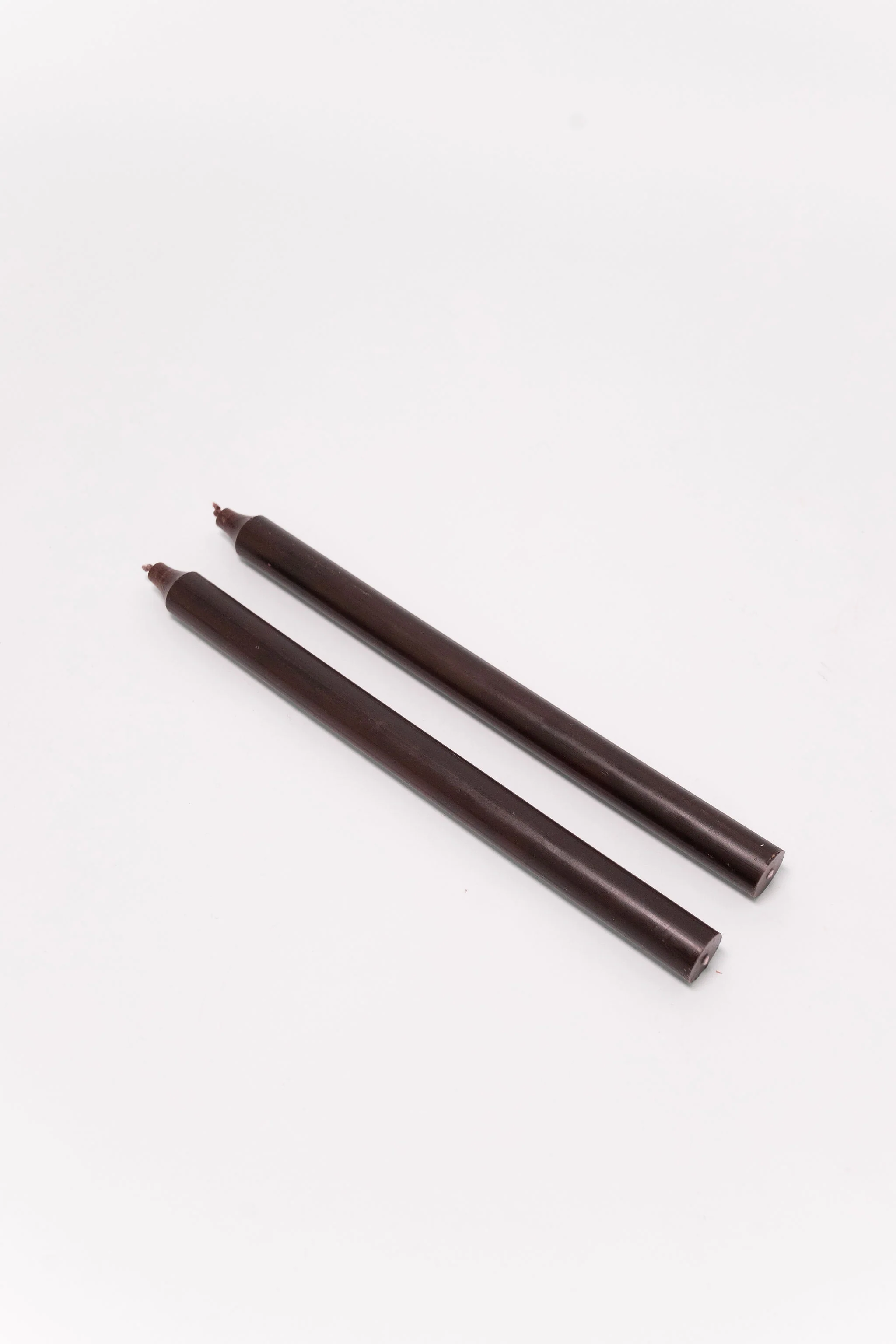 12" Taper Candles - Set of 2 - Brown