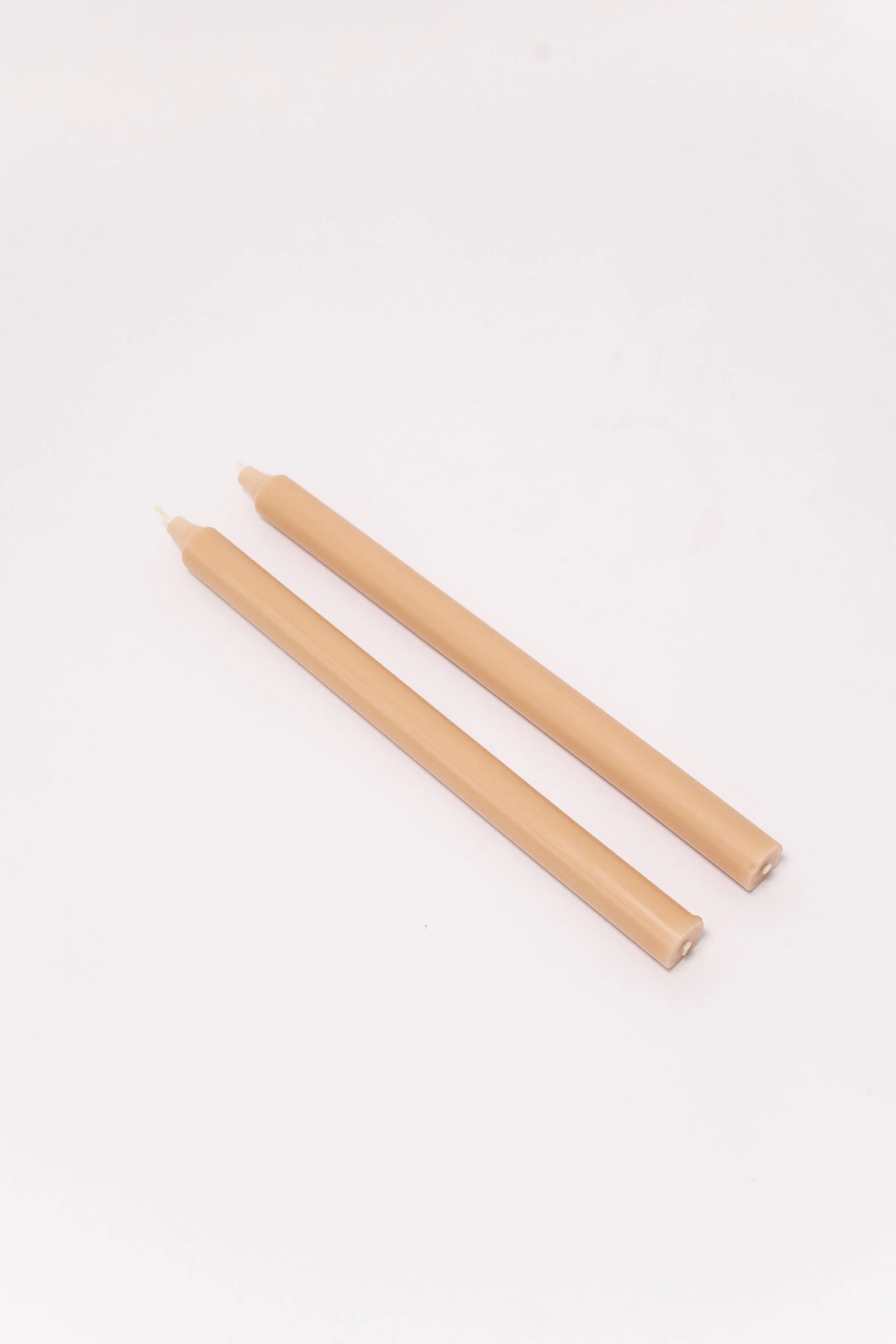 12" Taper Candles - Set of 2 - Tan