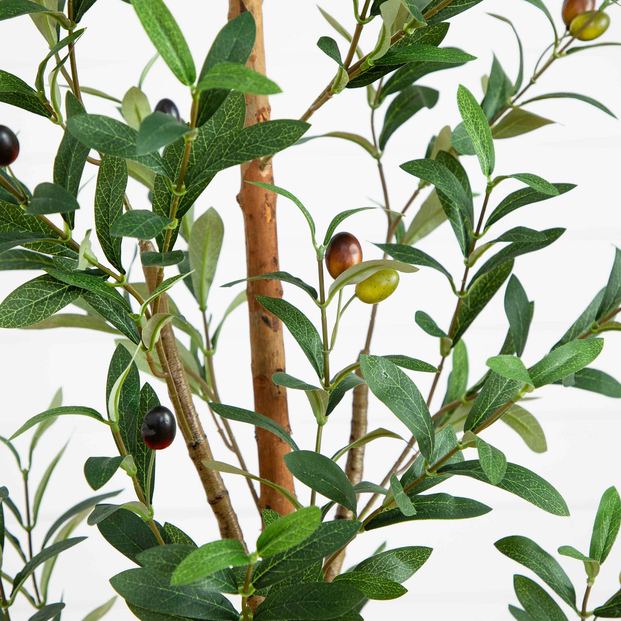5’ Artificial Olive Tree with Natural Trunk - Image 3
