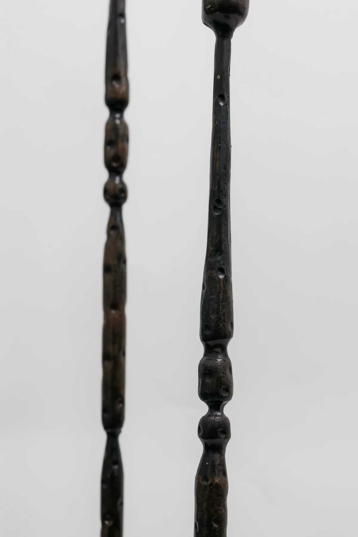 Adrienne Forged Iron Taper Candle Holders - Set of 3 - Image 3