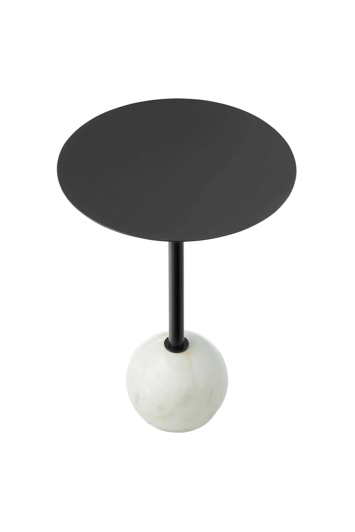 Aliza Round Marble Side Table - Image 3
