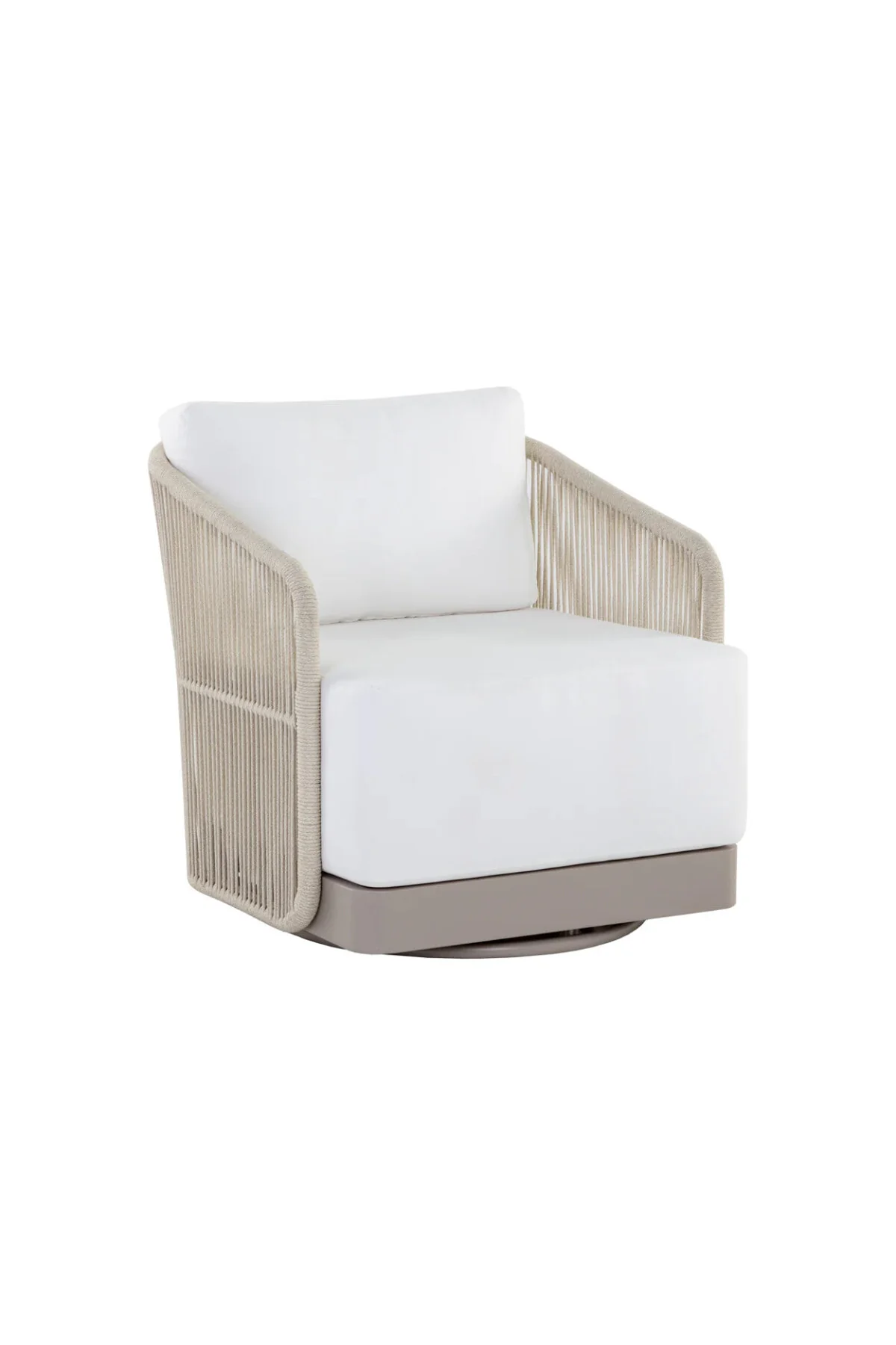 Allariz Swivel Armchair - Greige - Image 2