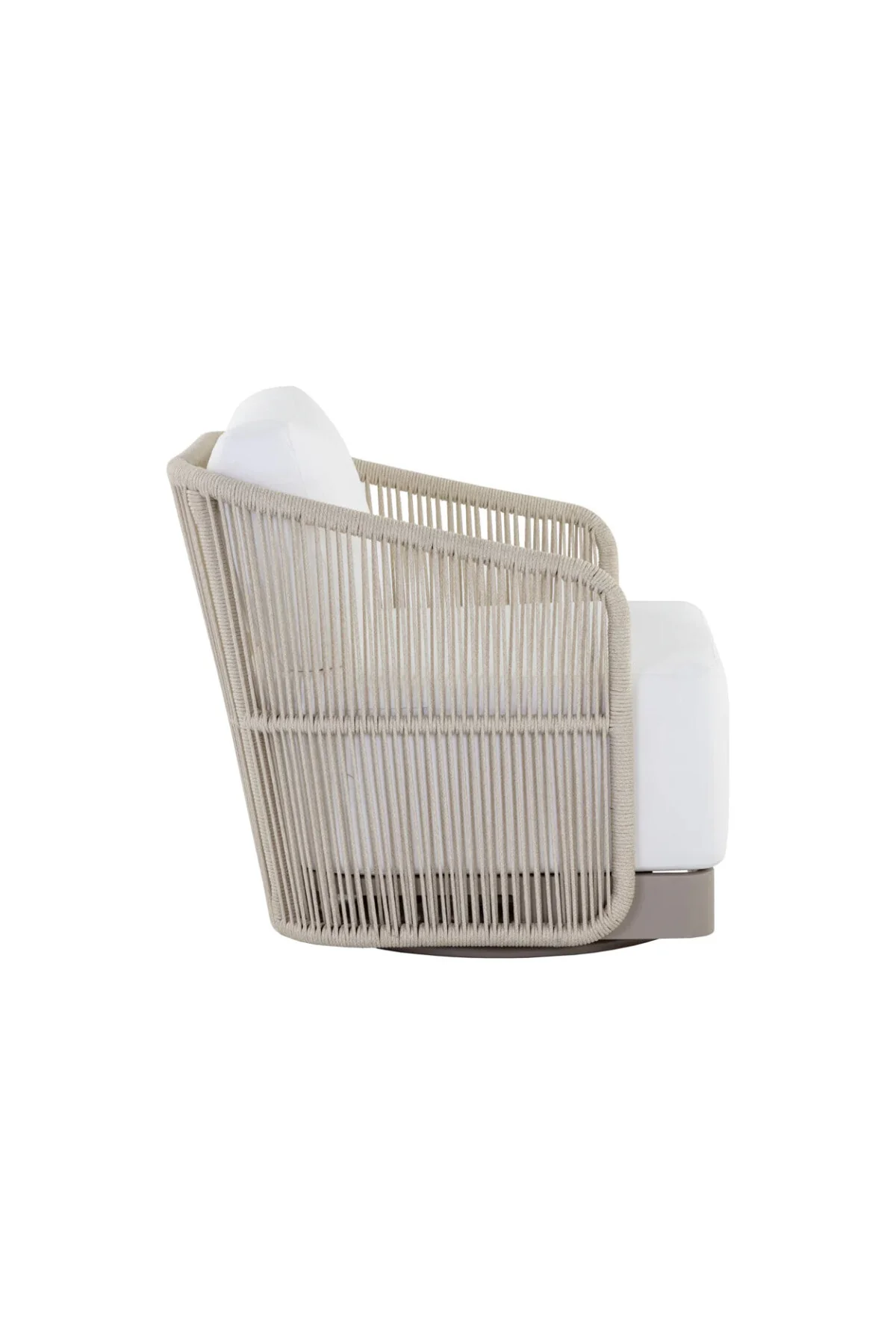 Allariz Swivel Armchair - Greige - Image 3