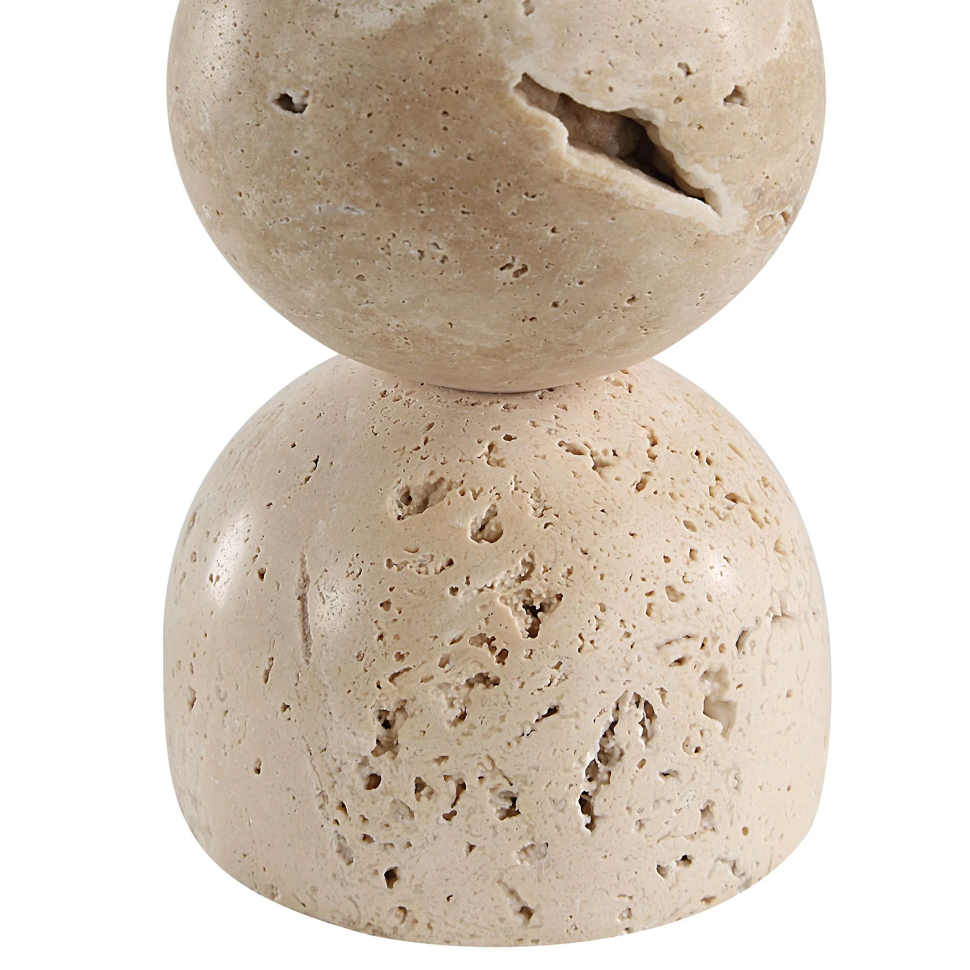 Amarena Travertine Candle Holder - Set of 2 - Image 5