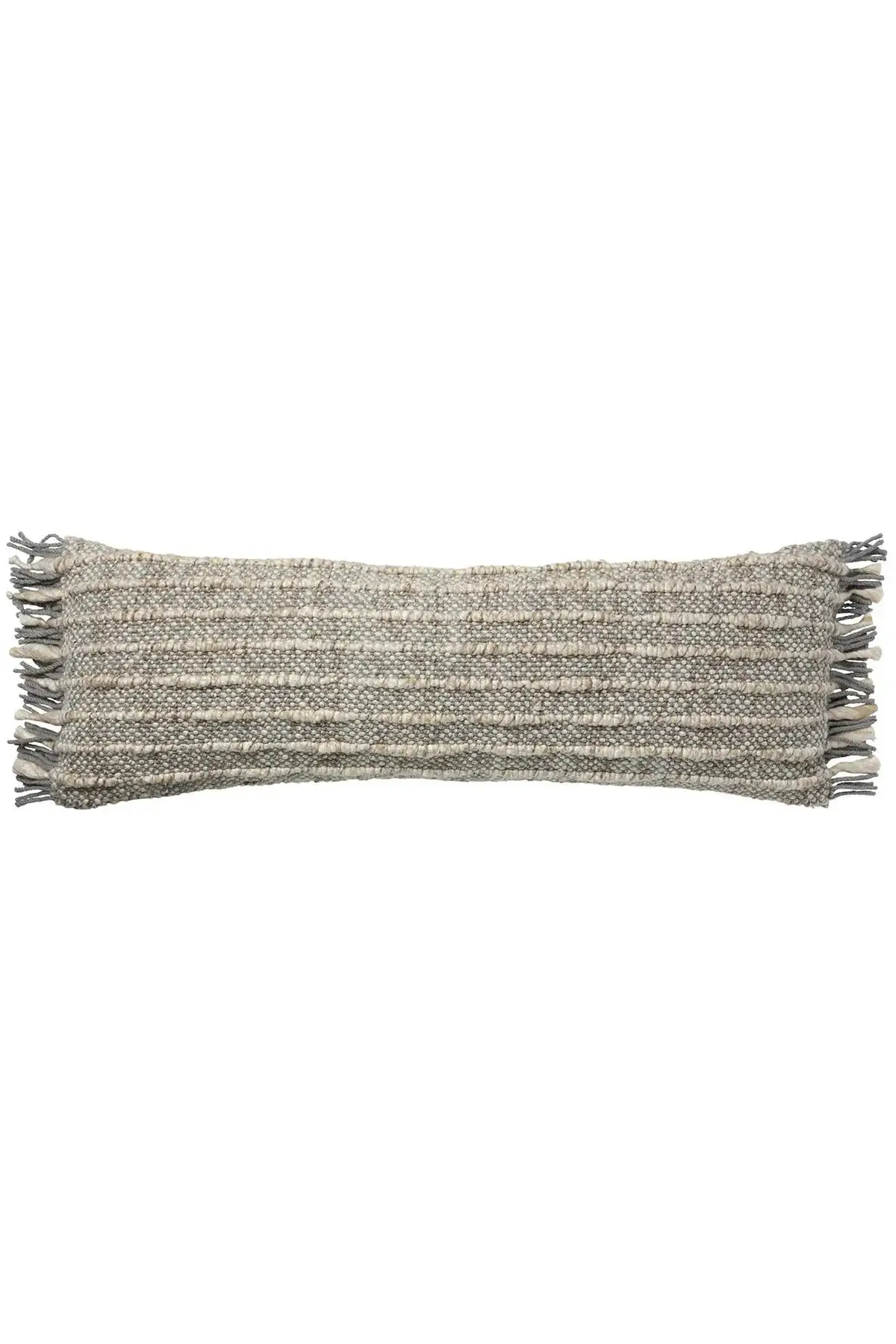 Angora Lumbar Pillow - Grey - 13"x40"