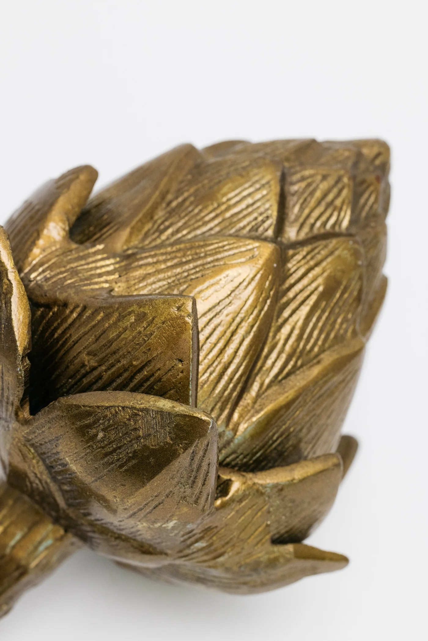 Antique Gold Metal Artichoke - Image 3