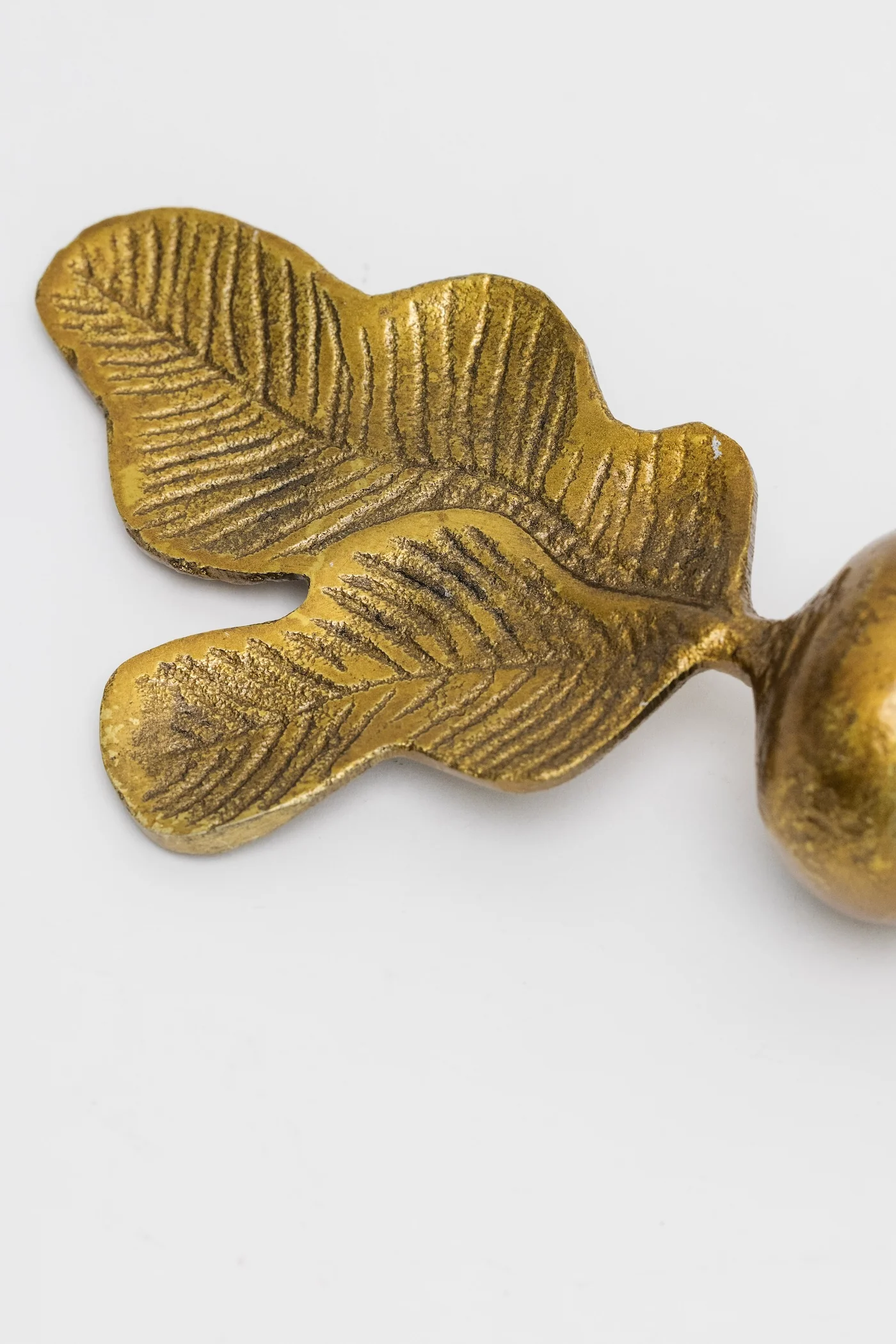 Antique Gold Metal Radish - Image 2