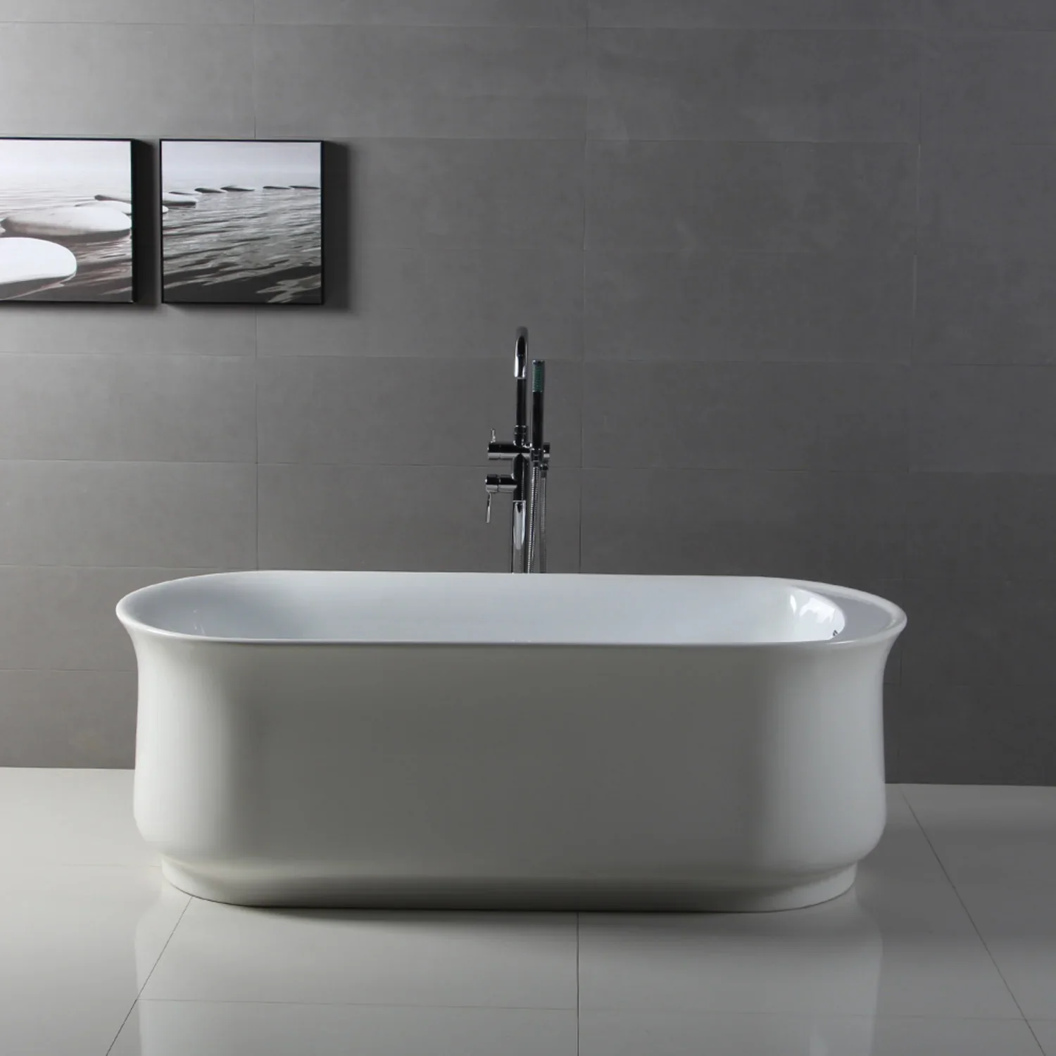 Aqua Eden 66" Oval Freestanding Tub - Image 2