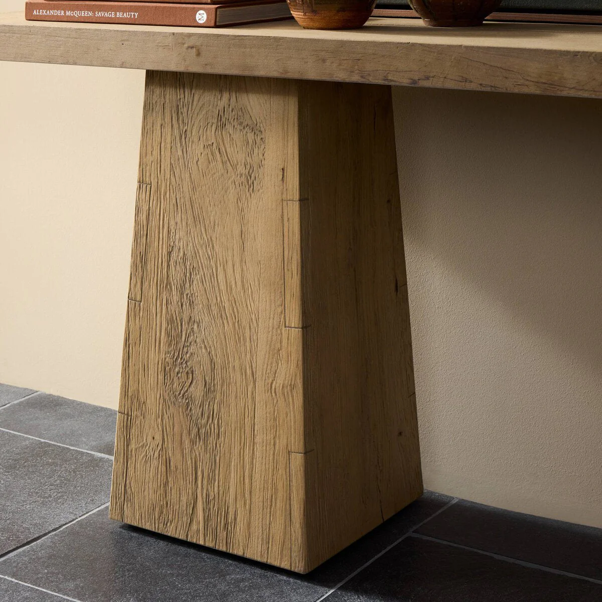 Atlas Console Table - Bleached Alder - 2 Sizes - Image 2