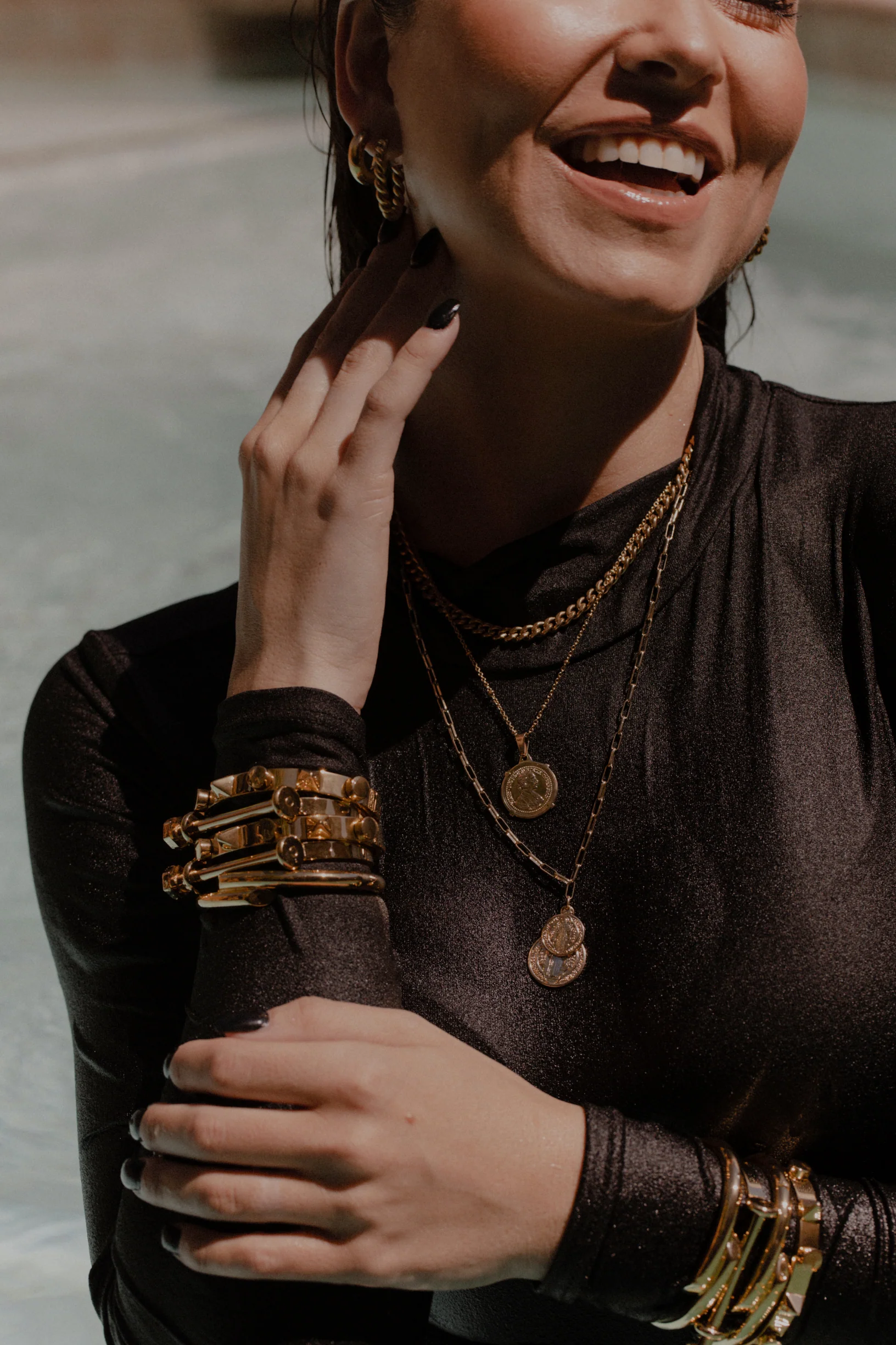 August Coin Necklace - Gold - Image 6