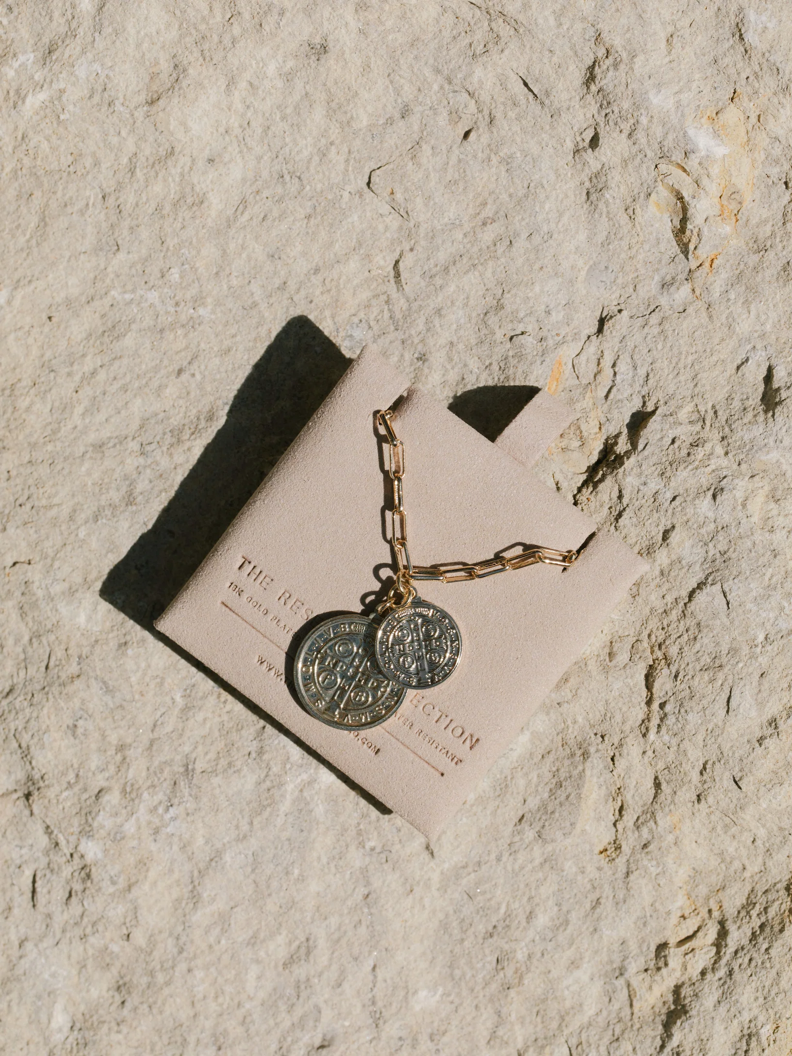 August Coin Necklace - Gold - Image 7