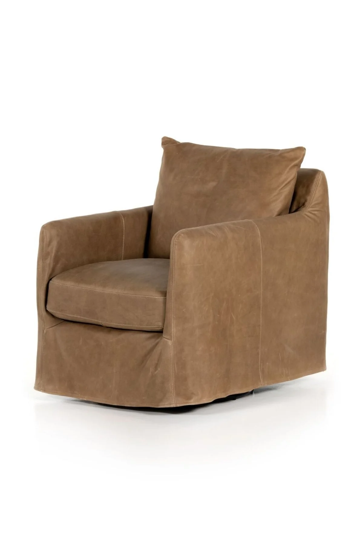 Banks Slipcover Swivel Chair - Image 3
