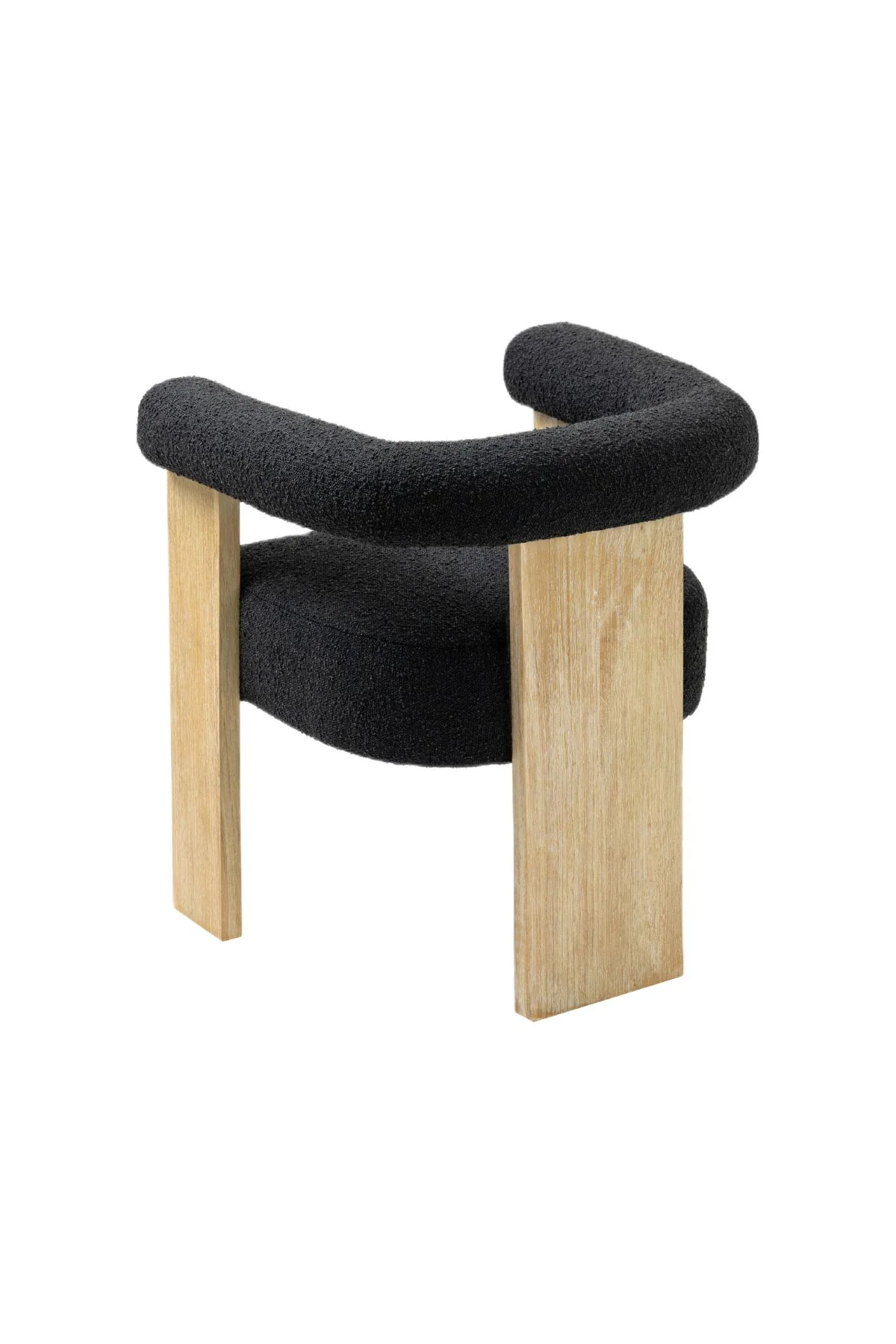 Barrel Boucle Dining Chair - Image 11