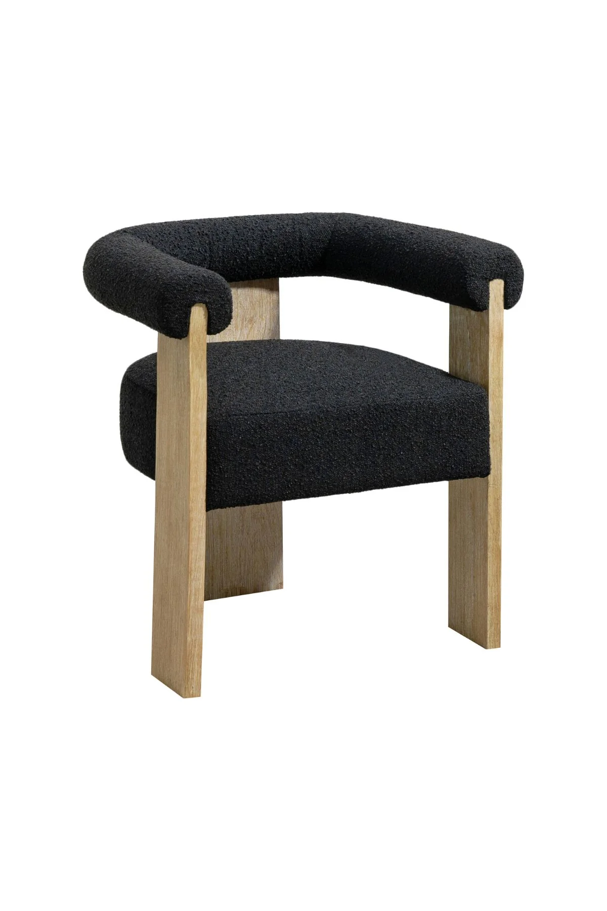 Barrel Boucle Dining Chair - Image 8