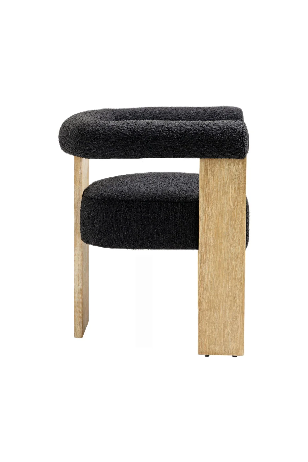 Barrel Boucle Dining Chair - Image 9