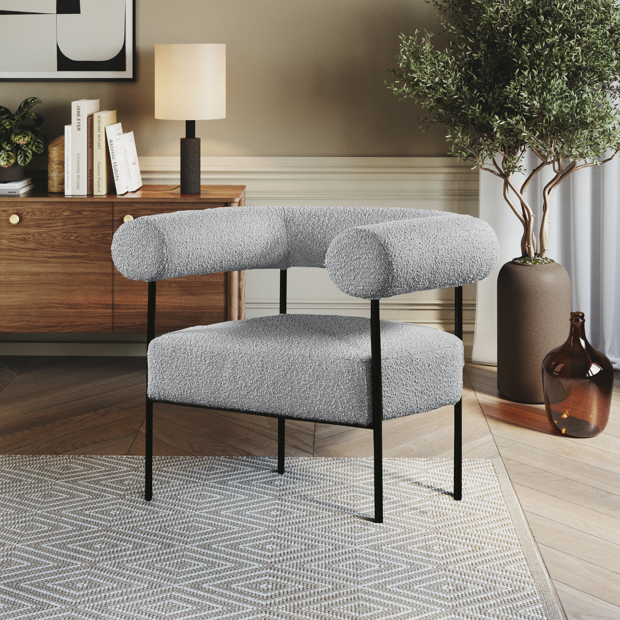 Blake Boucle Accent Chair - Image 12