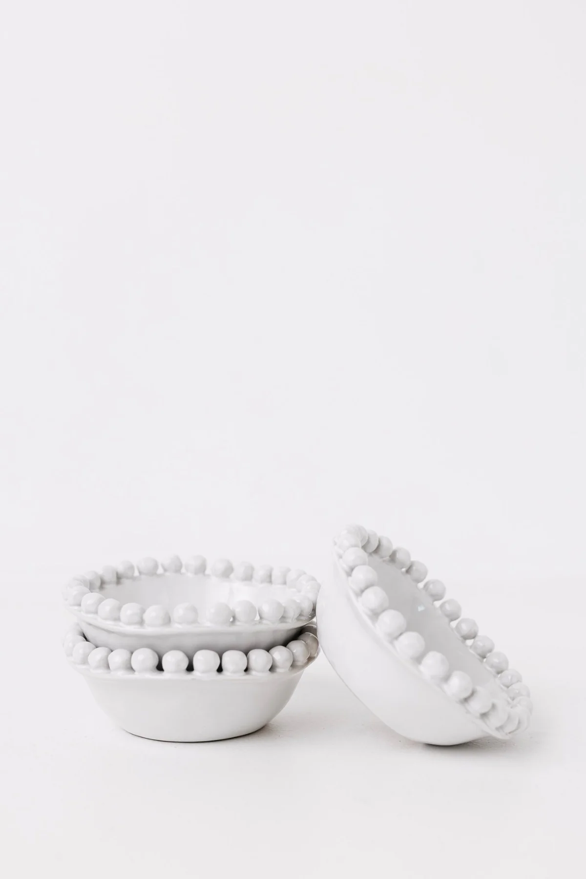 Blanche Dotted Edge Bowl