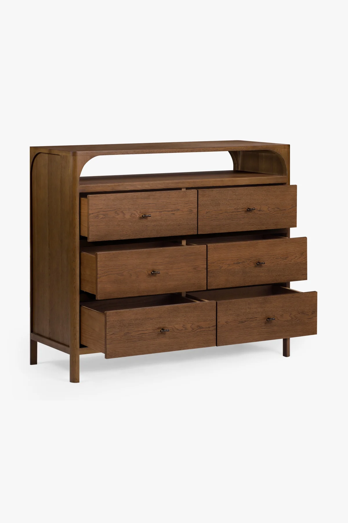 Cali 6-Drawer Oak Dresser - Image 12