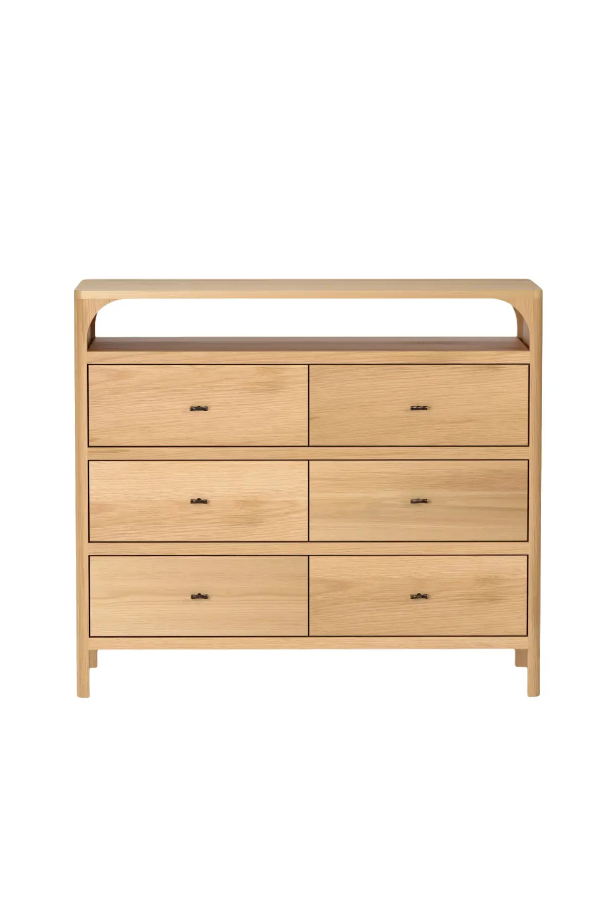 Cali 6-Drawer Oak Dresser - Image 2