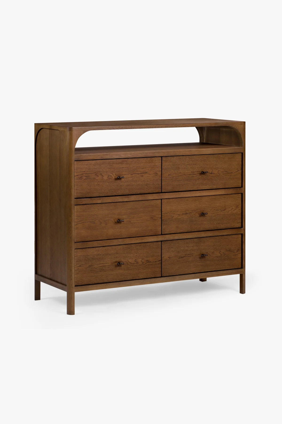 Cali 6-Drawer Oak Dresser - Image 9
