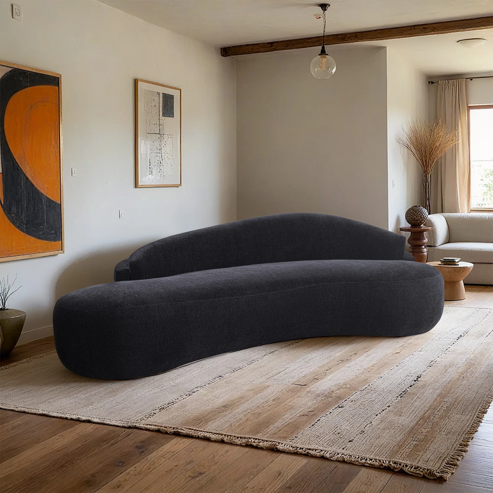 Caspian Chenille Sofa - Image 13