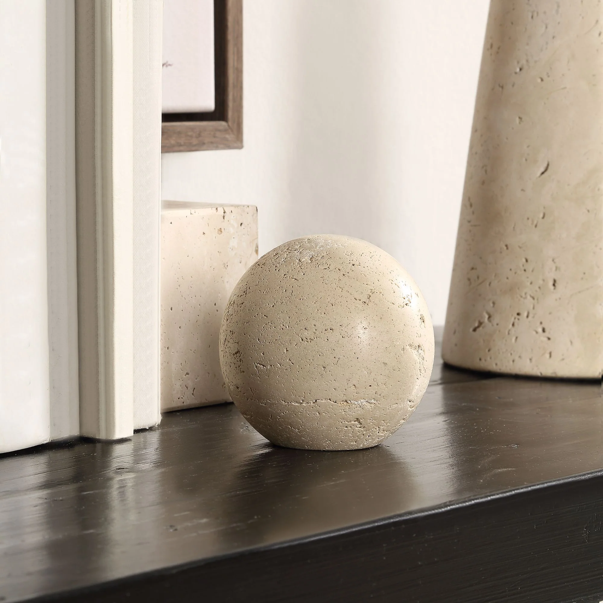 Cereza Travertine Ball - Image 2