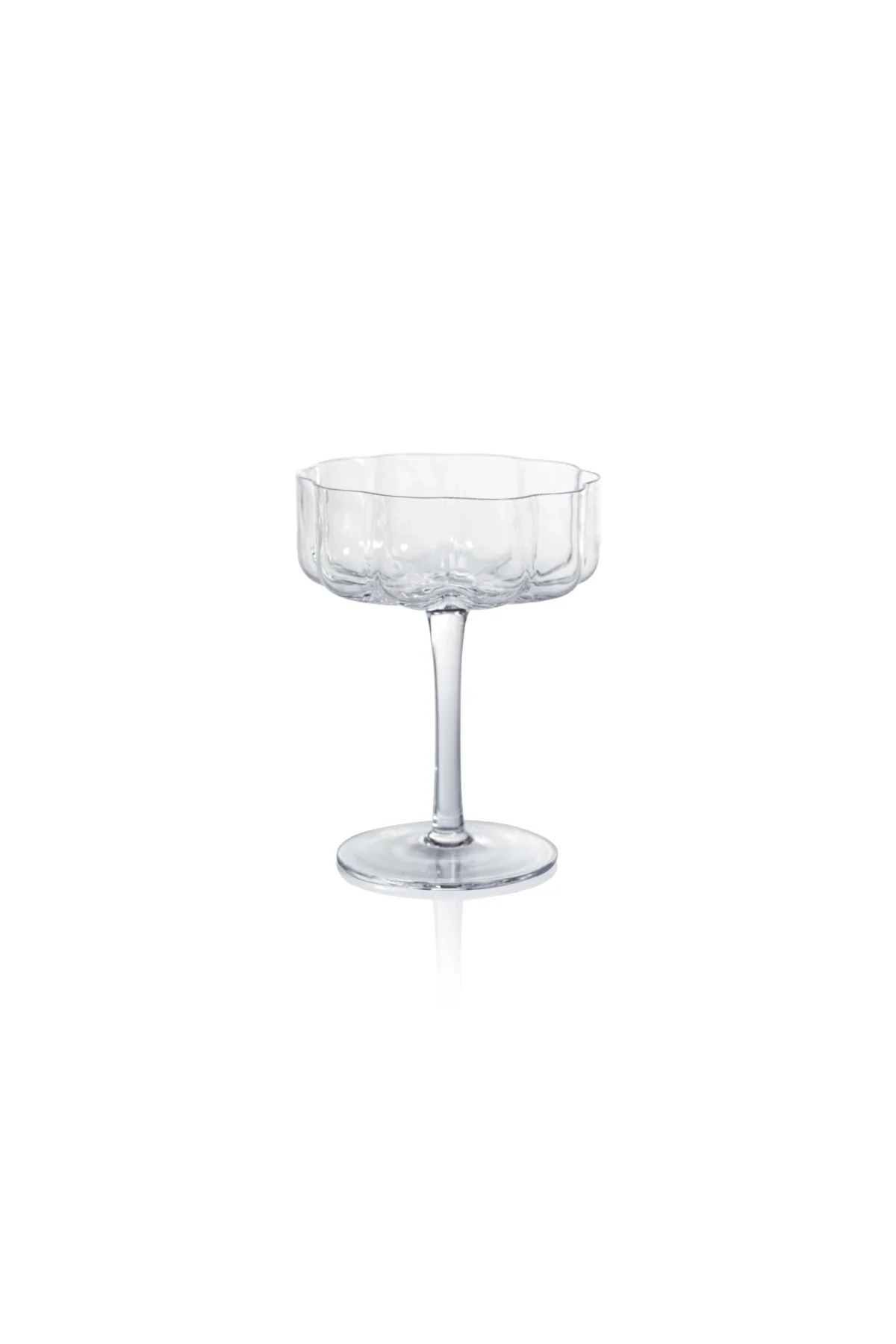 Clear Reinhard Handblown Coupe Glasses - Set of 4