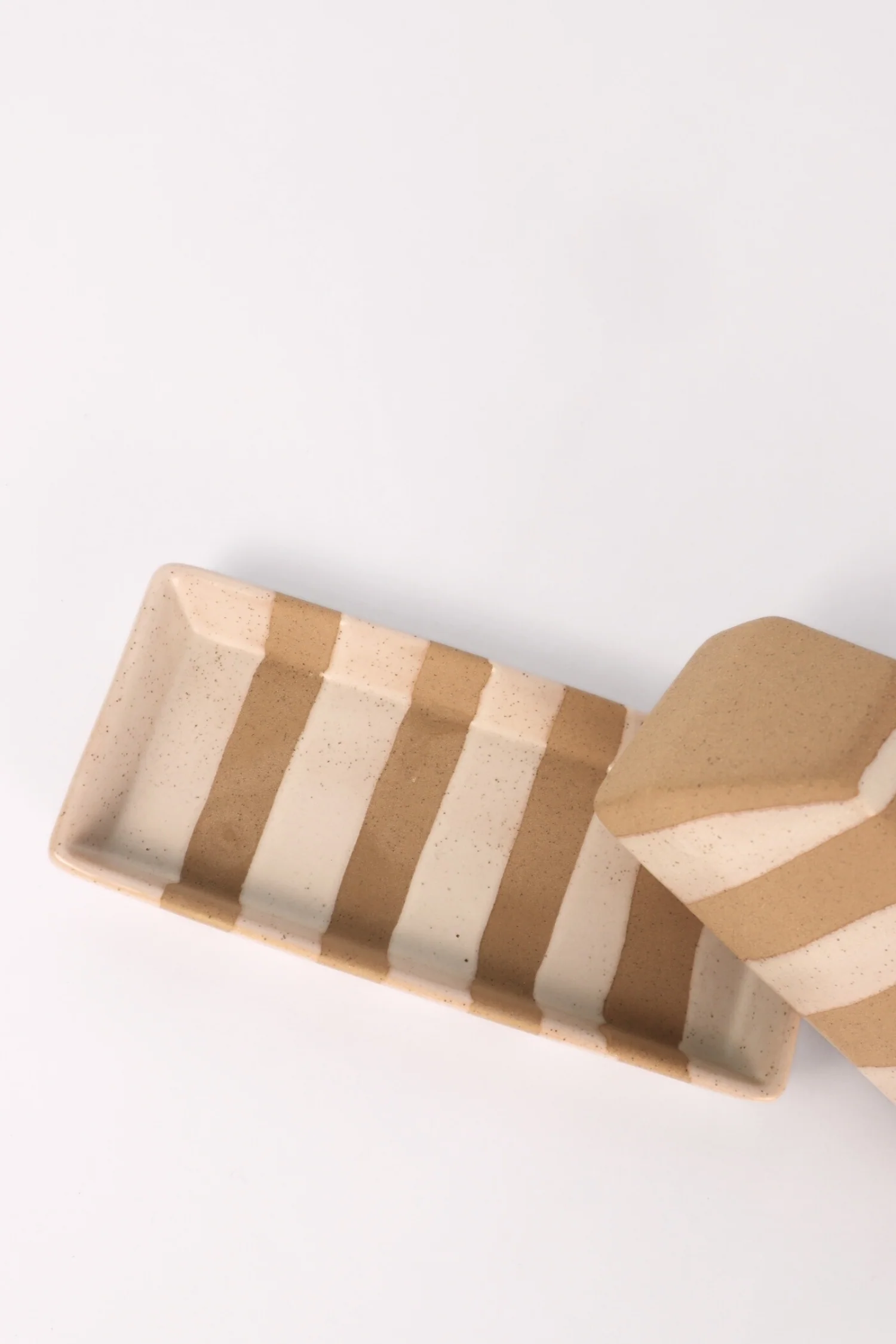 Collins Striped Butter Dish - Image 3