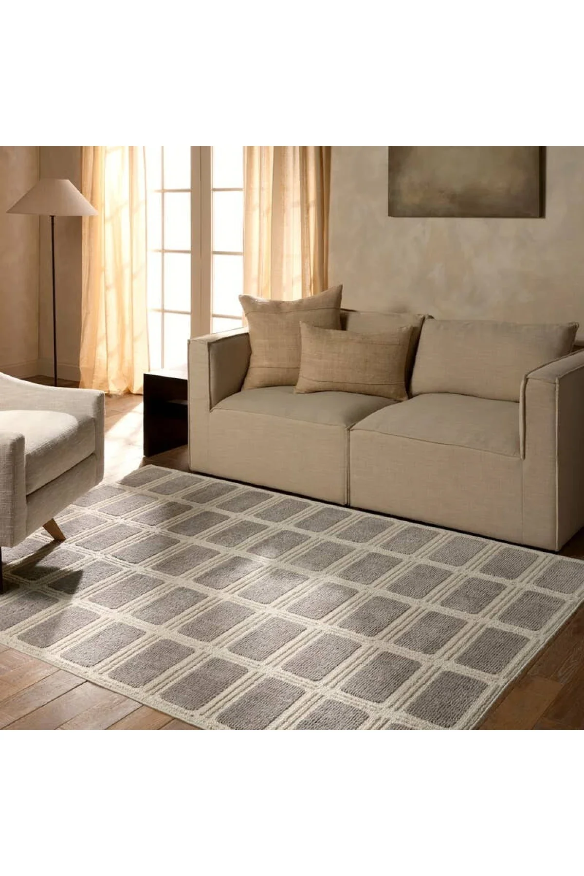 Composure Rug - Style 2 - Silver Cloud - Image 2