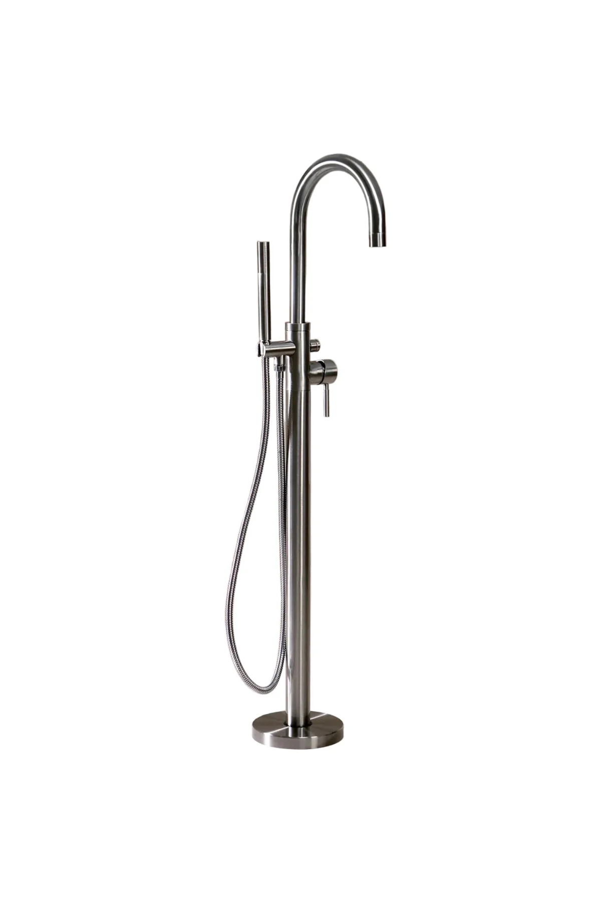 Concord Arched Freestanding Tub Faucet with Hand Shower - Image 7