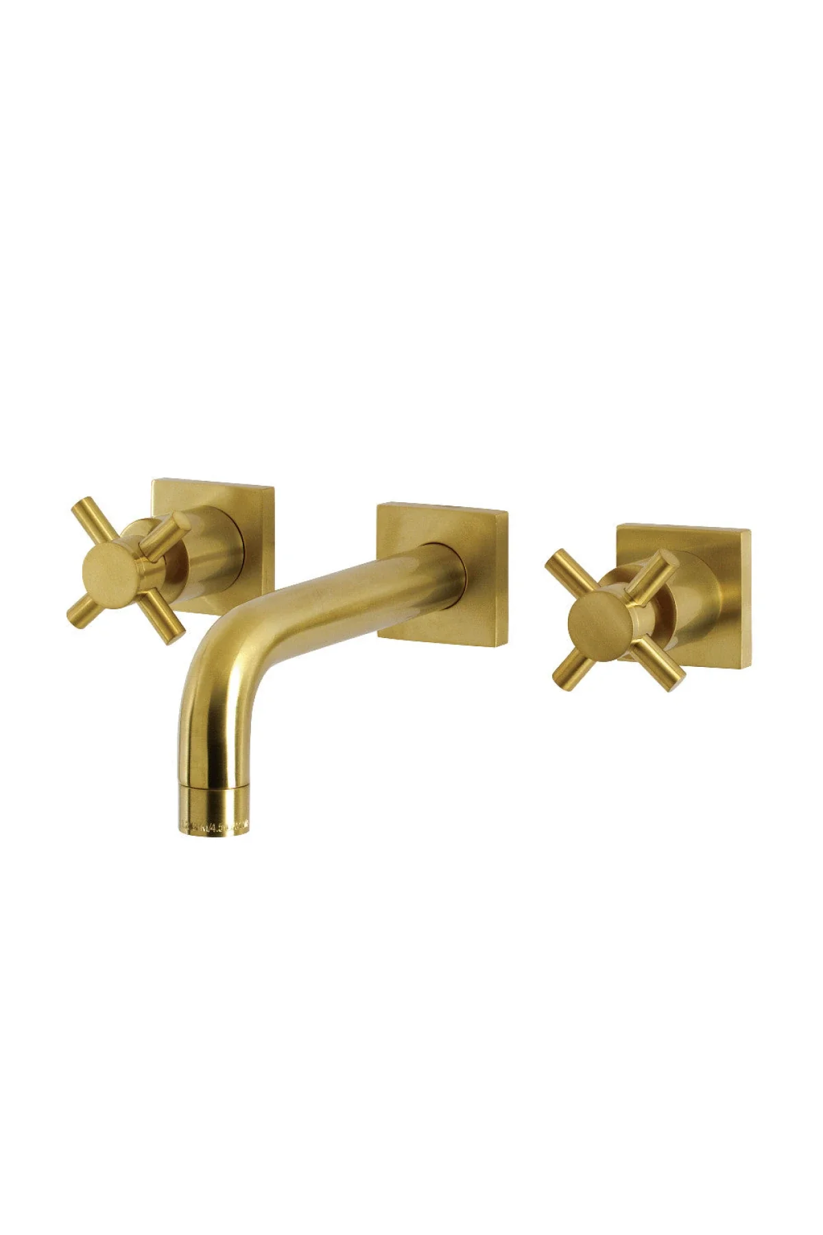 Concord Square Wall Mount Bathroom Faucet with Cross Handles - Image 2