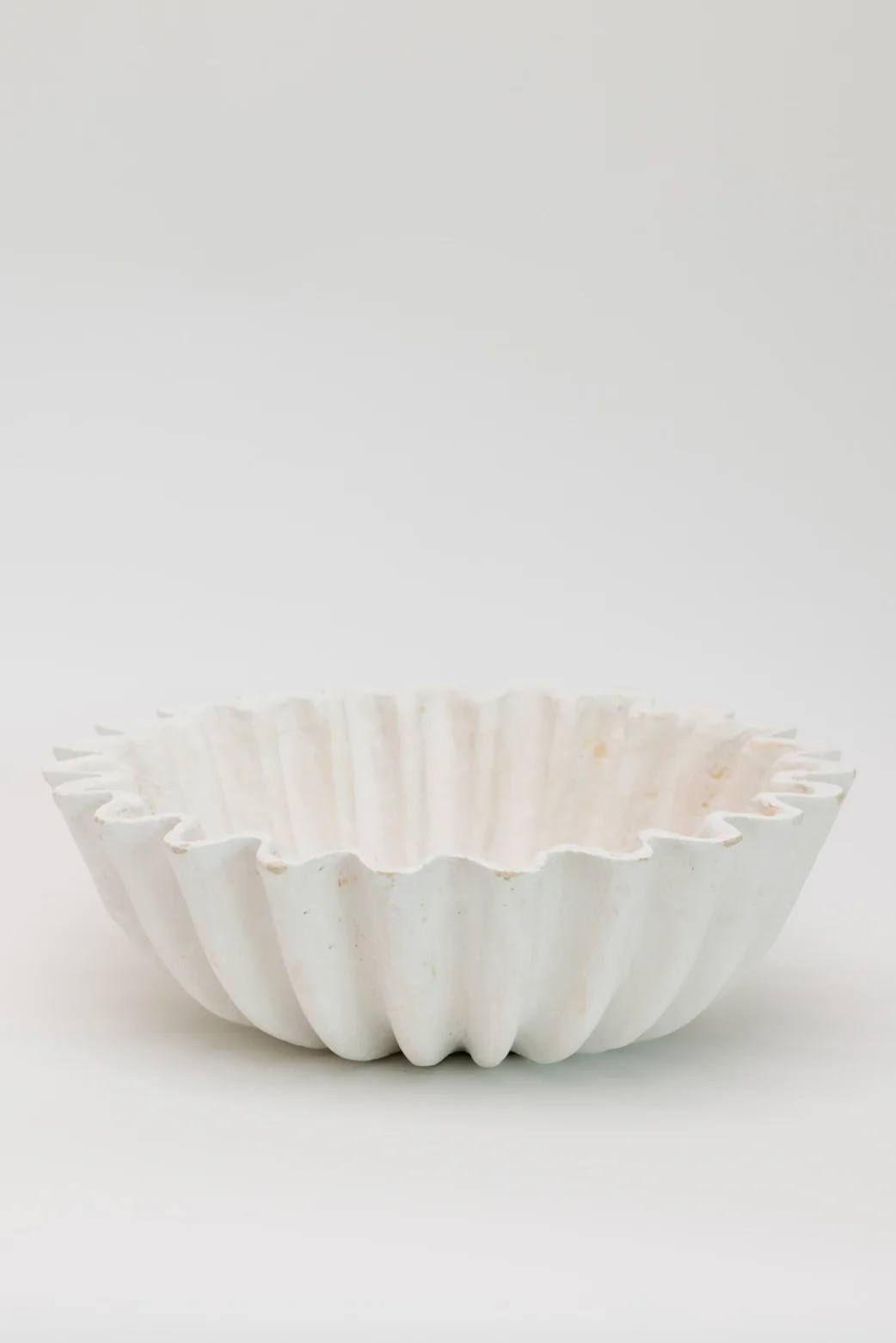 Cordelia Fluted Paper Mache Bowl - Image 2