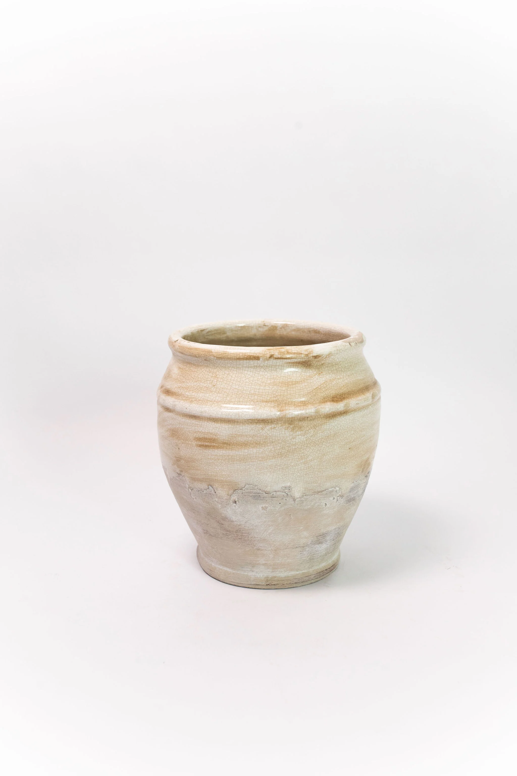 Crackle Glaze Terracotta Vase - Image 2