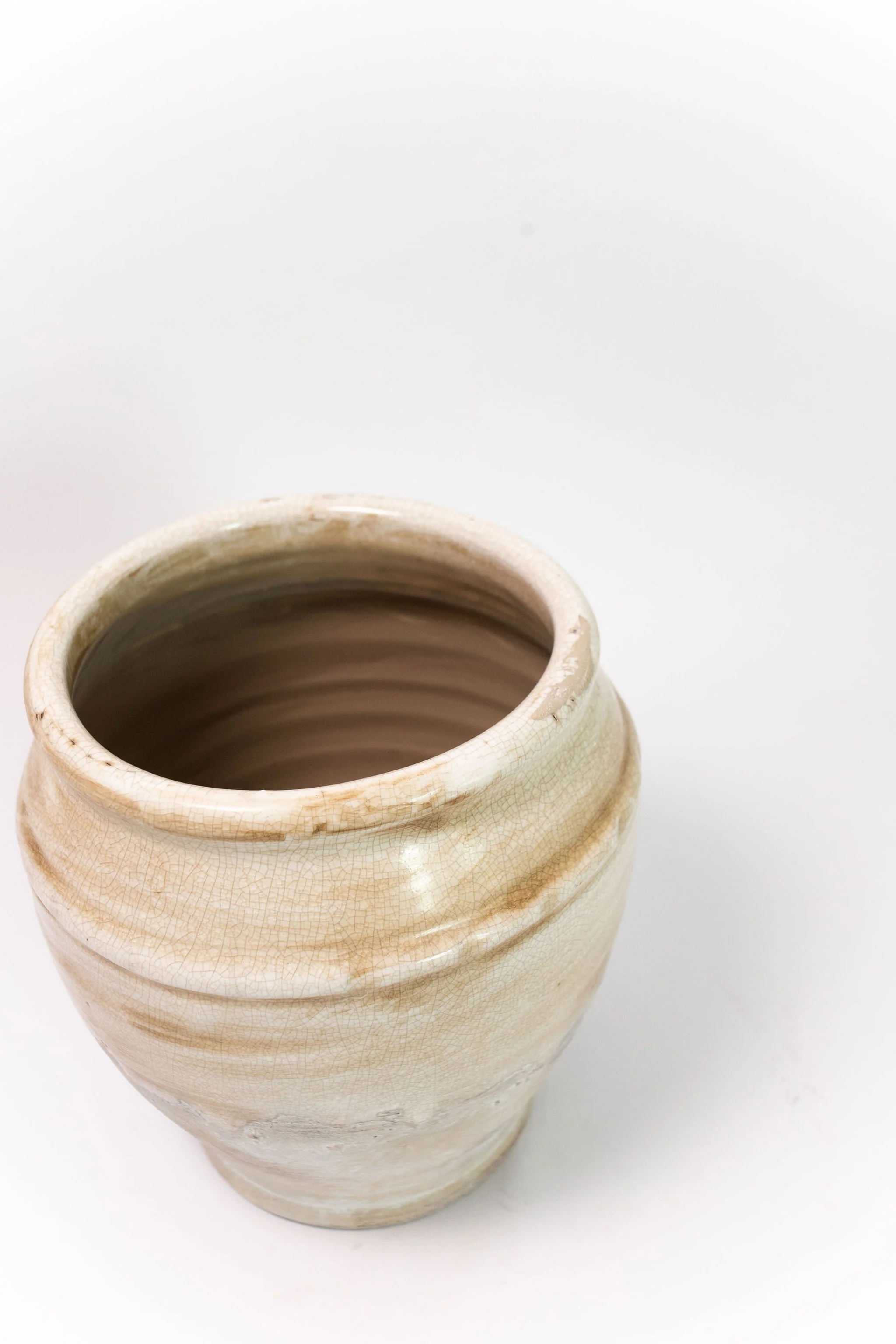 Crackle Glaze Terracotta Vase - Image 7