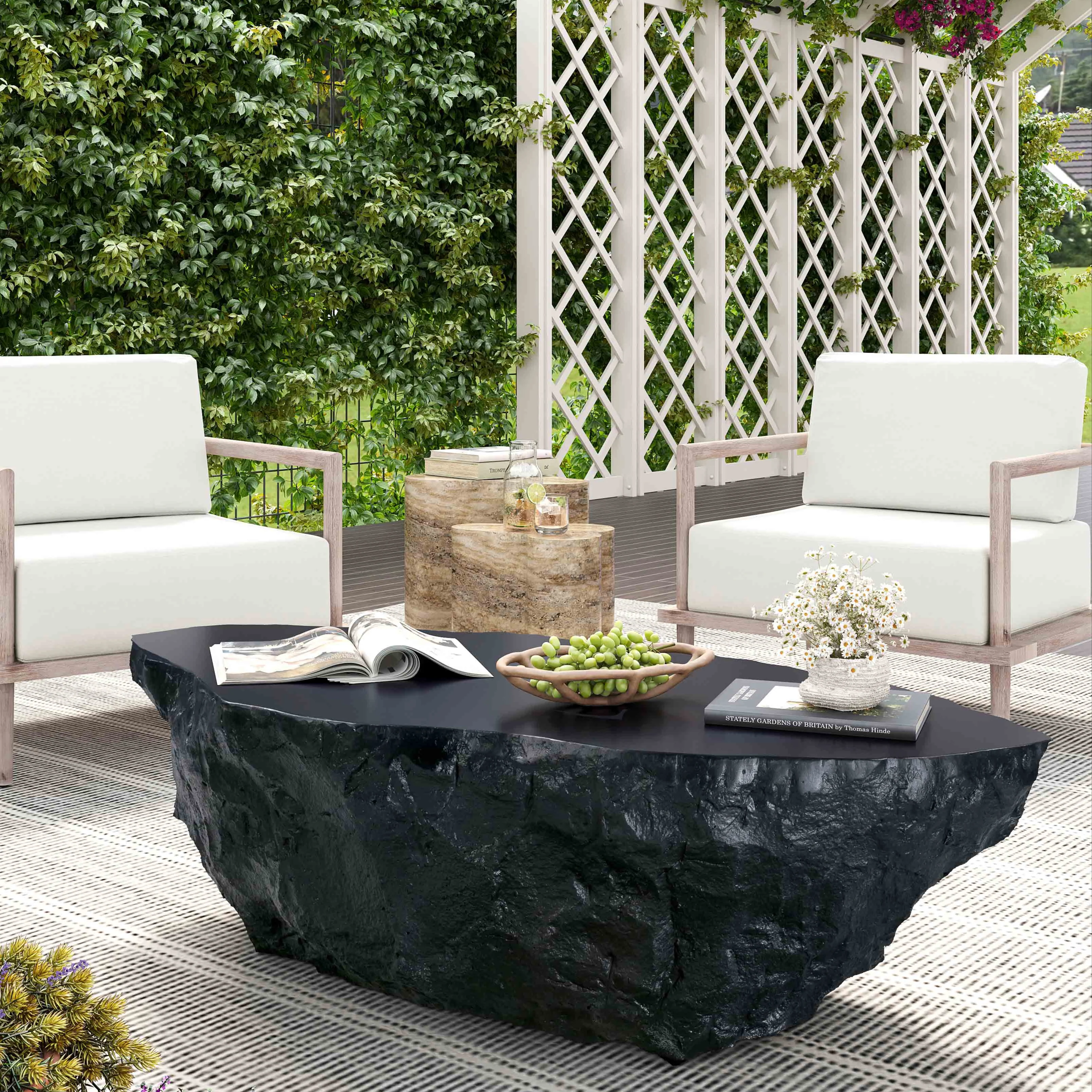 Crag Concrete Coffee Table - Image 9