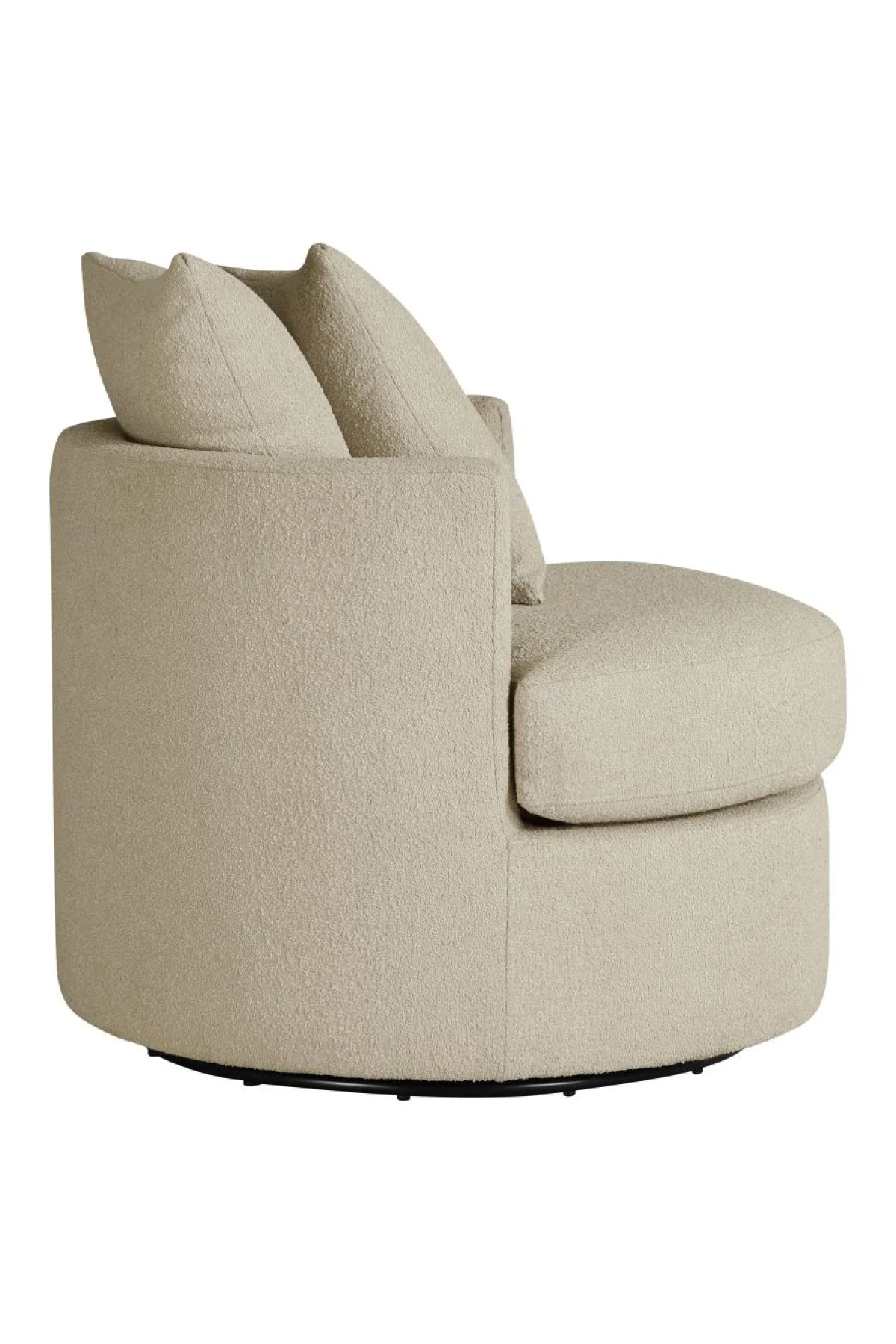 Debbie Upholstered Swivel Accent Chair - Image 3