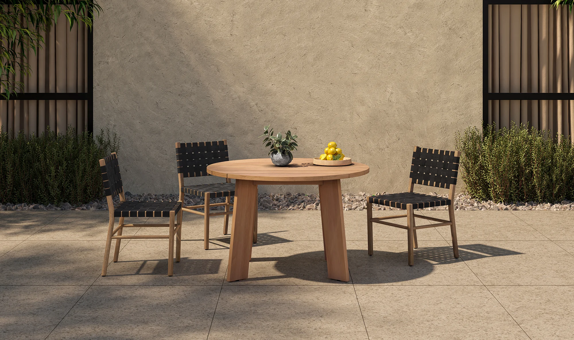 Delta Round Outdoor Dining Table - Image 7