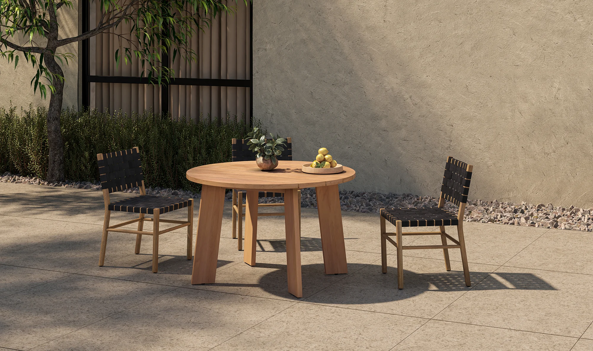Delta Round Outdoor Dining Table - Image 8
