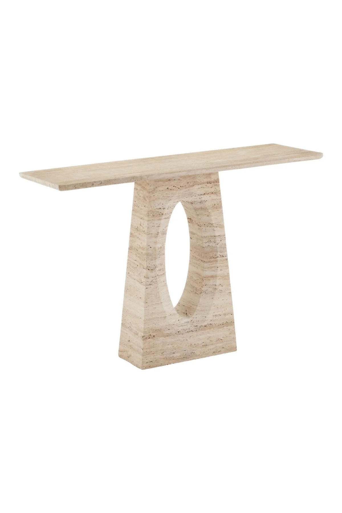 Demi Travertine Console Table - Image 2