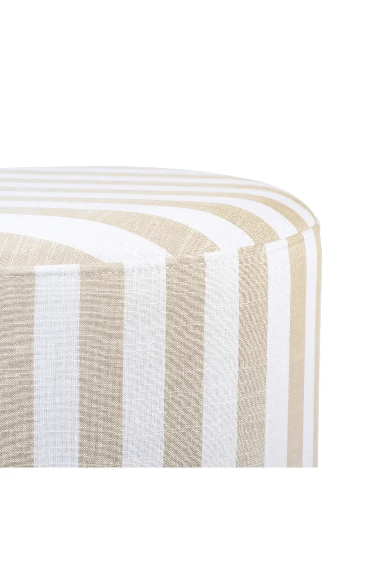 Dex Striped Linen Ottoman - Image 5