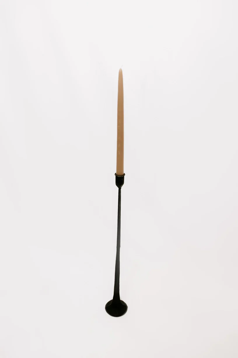 Elissa Cast Iron Taper Candle Holder - Set of 3 - Image 3
