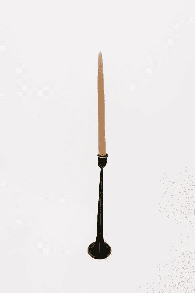 Elissa Cast Iron Taper Candle Holder - Set of 3 - Image 4