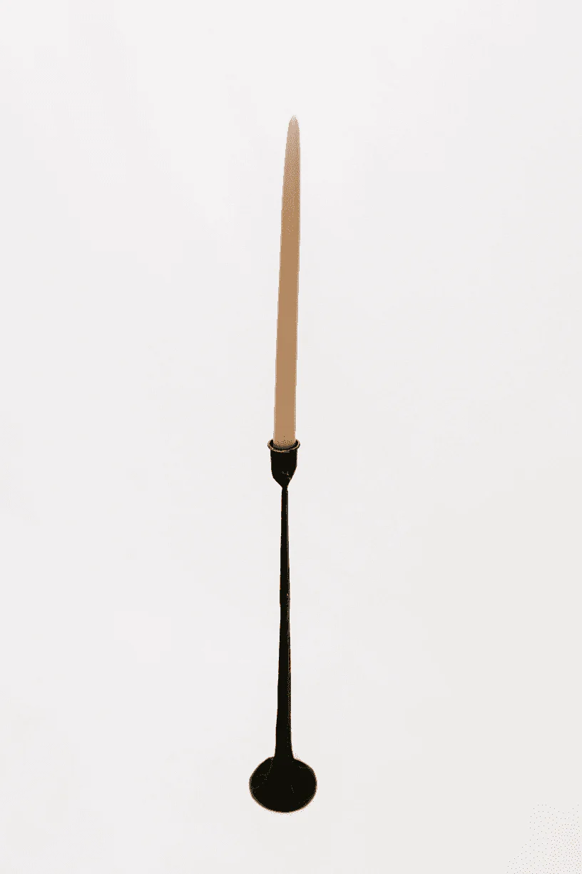 Elissa Cast Iron Taper Candle Holder - Set of 3 - Image 5