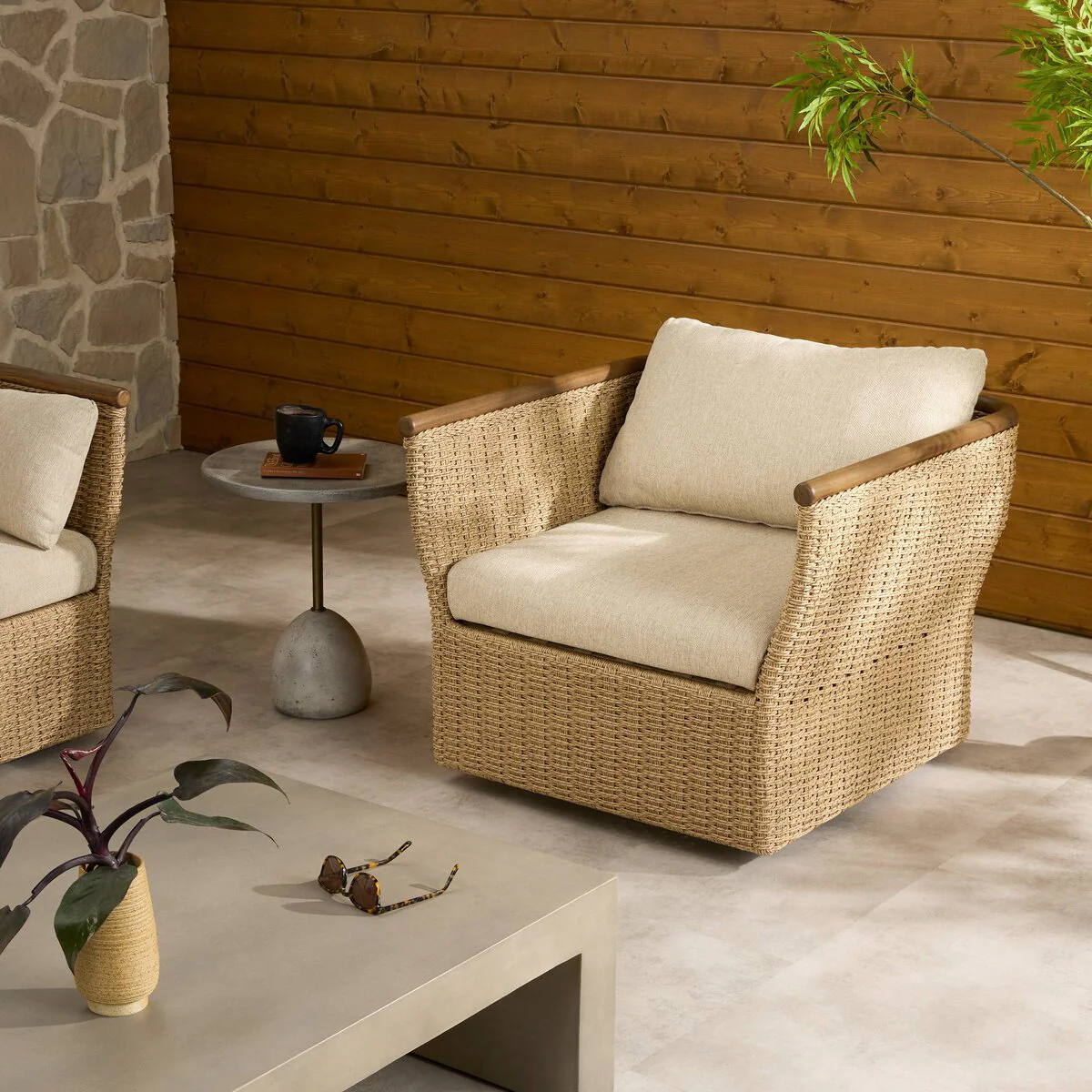 Elmira Outdoor Swivel Chair - Image 12