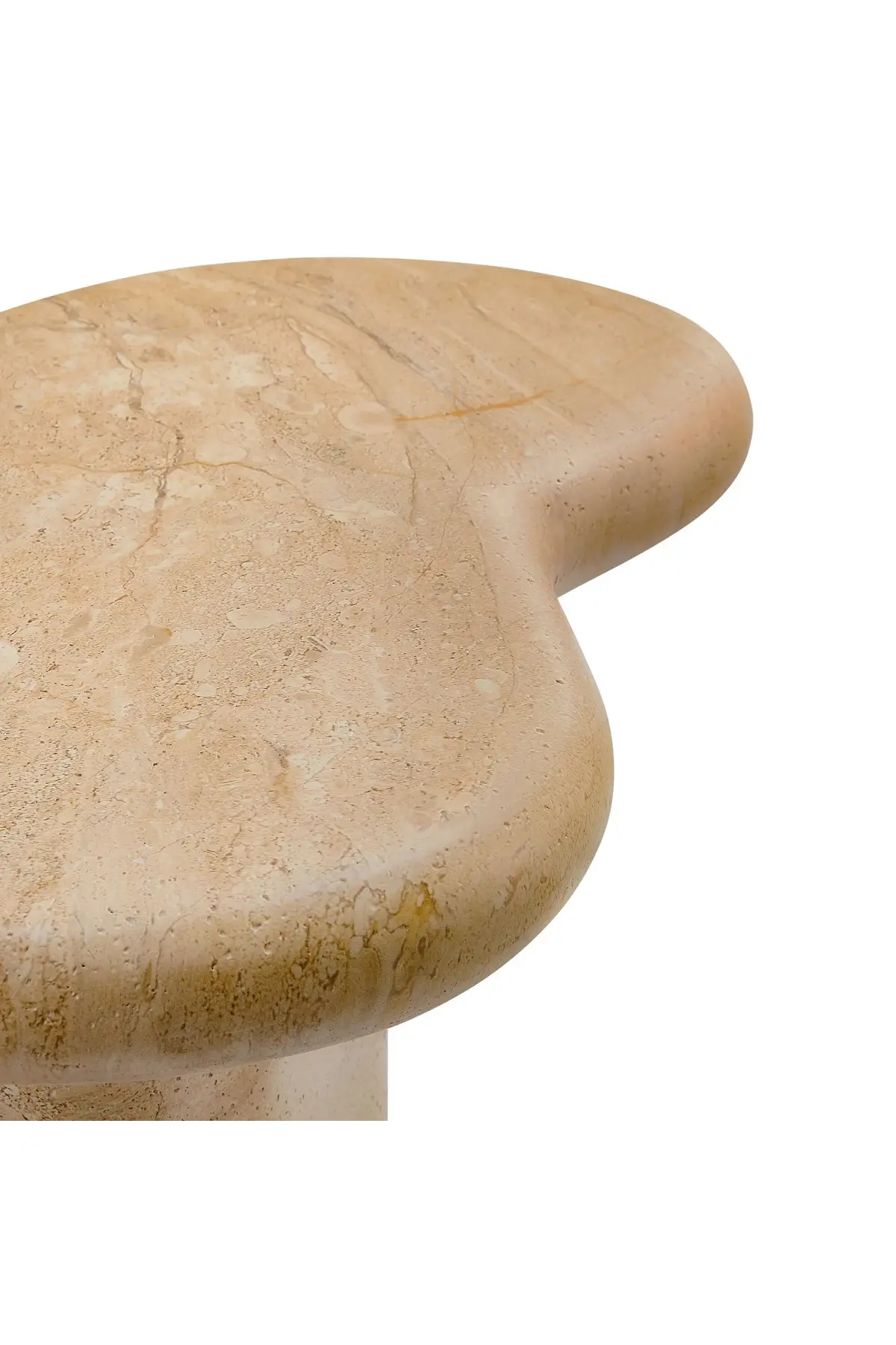 Elowen Side Table - Travertine - Image 6