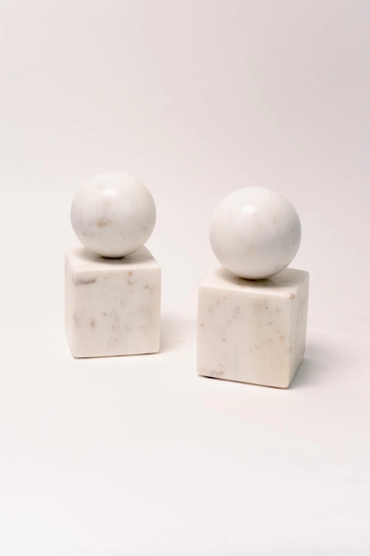 Erin Marble Geometric Bookends - Set of 2 - Image 2