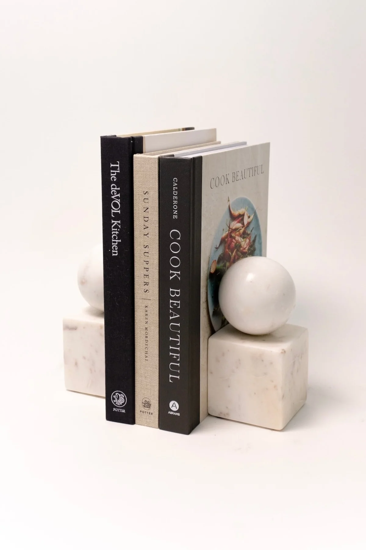 Erin Marble Geometric Bookends - Set of 2 - Image 3