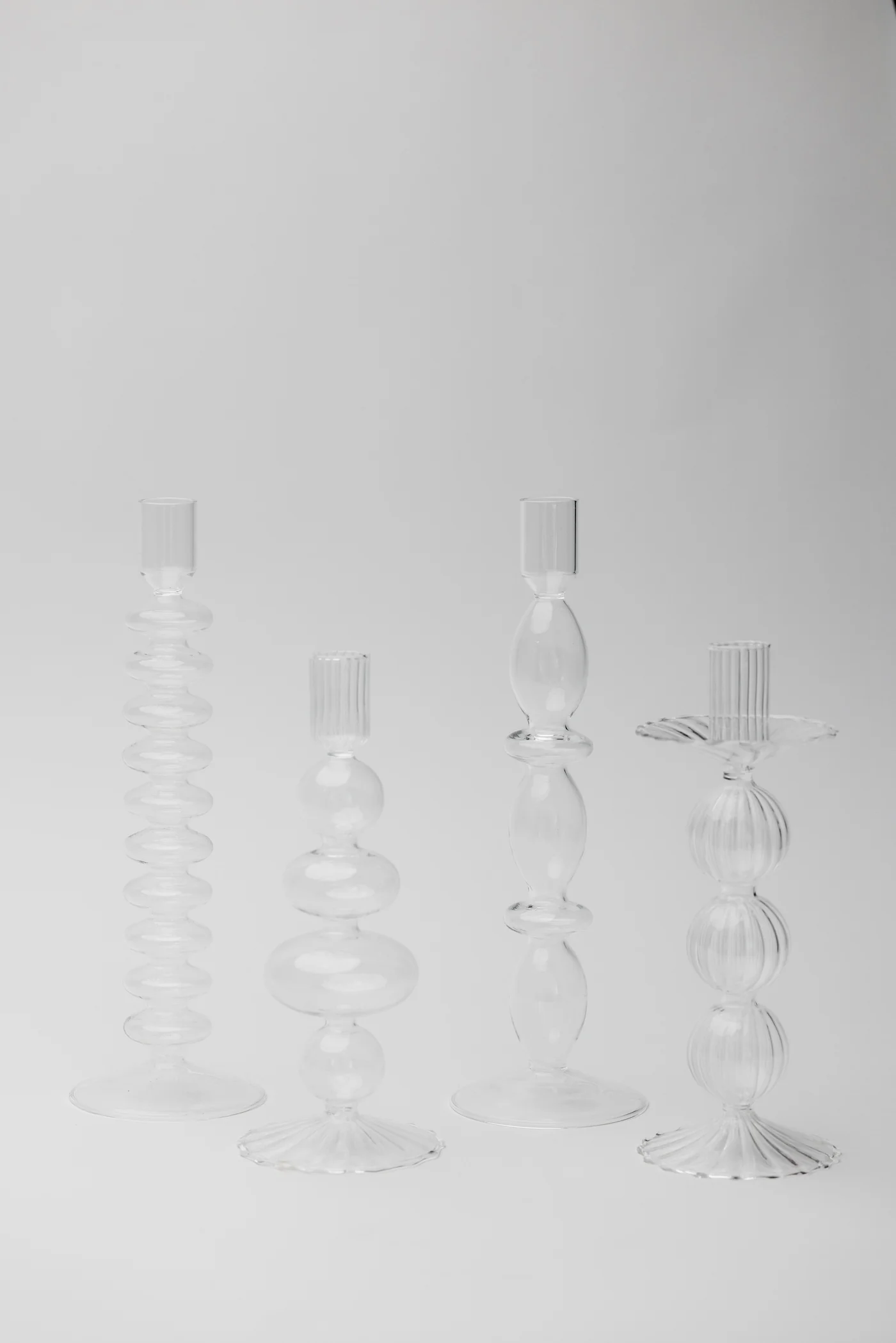 Estelle Glass Taper Holder - 11.75" - Image 4