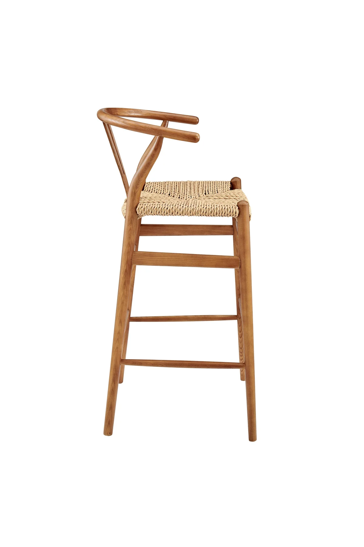 Evelina Outdoor Bar Stool - Golden Ash/Natural - Image 3