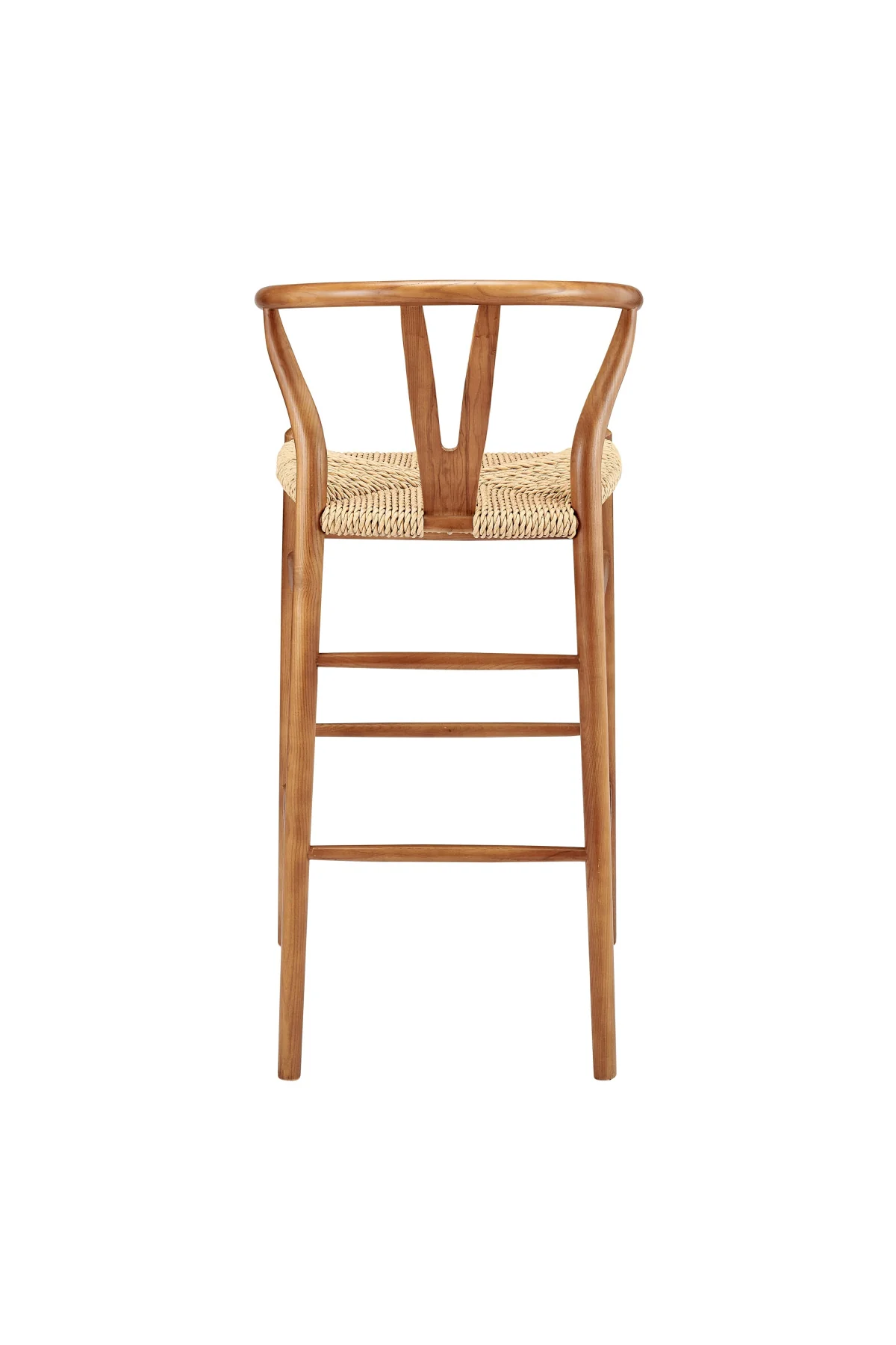 Evelina Outdoor Bar Stool - Golden Ash/Natural - Image 4
